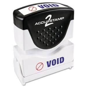  Accustamp2 Shutter Stamp with Microban, Red/Blue, VOID, 1 