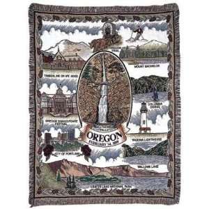  State of Oregon Tapestry Throw Blanket 50 x 60