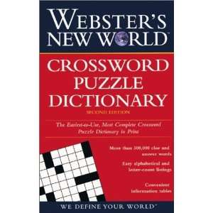    Websters New World Crossword Puzzle Dictionary  N/A  Books