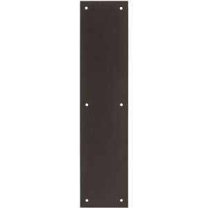  15 Commercial Push Plate In Oil Rubbed Bronze.