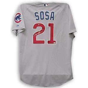 Sammy Sosa Autographed Jersey  Details Chicago Cubs, Grey