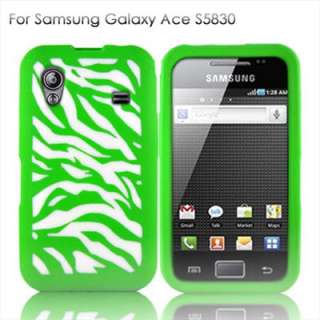 Silikon Tasche Hülle Zebra Samsung S5830 Galaxy Ace  