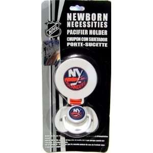  Newborn Baby Infant New York Islanders Pacifier with Clip 