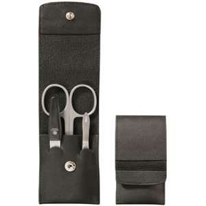  Wusthof Trident 9111 Leather 3 Tool Manicure Set, BLACK 
