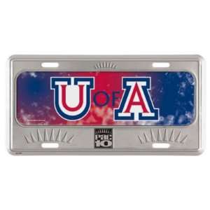  ARIZONA WILDCATS OFFICIAL LOGO METAL LICENSE PLATE Sports 