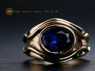 LORD OF THE RINGS Vilya Ring Of Air Blue CZ Ring #9 HOT  