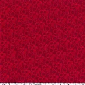  45 Wide Geo Series Tone on Tone Ruby Fabric By The Yard 