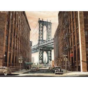View to the Manhattan Bridge, NYC by Matthew Daniels 32x24  