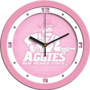 New Mexico State Aggies NCAA Wall Clock (Pink)  Sports 