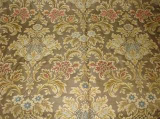 DESIGNER BROWN MULTI FLORAL DAMASK WOVEN UPHOLSTERY TAPESTRY FABRIC 2 