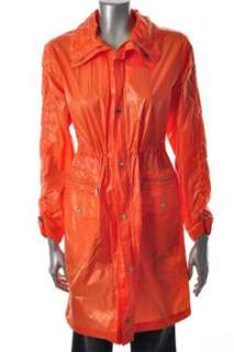 MICHAEL Michael Kors NEW Orange Rainwear BHFO Coat Sale Misses XS 
