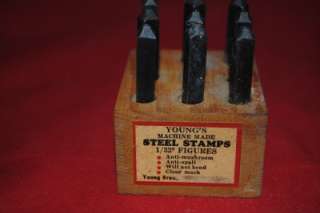 Vintage HAND CUT Steel Stamps Your Choice   Price Each M1917/18/19/20