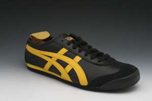 Asics Onitsuka Tiger Mexico 66 Sneakers in Black/Yellow (HL202 9004 