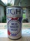 red white blue beer  