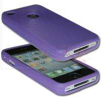 NEW iPHONE 4 4G CASE COVER SILICONE SERIES POUCH PURPLE  