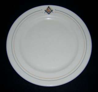 Vintage Masonic Syracuse Restaurant China Plate Milwaukee Wi Western 