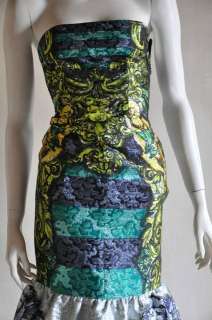 PRADA/Miu Miu S/S 2011 RUNWAY Shimmering Brocade Strapless Dress IT38 