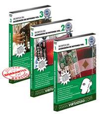 Virtuosso Curso de Acordeon de Botones Paquete 5 DVD  