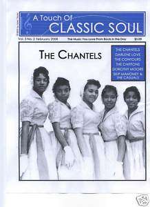 CLASSIC SOUL NEWSPAPER  THE CHANTELS, DARLENE LOVE  