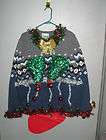 OUTRAGEOUS CHRISTMAS TREE TACKY UGLY CHRISTMAS SWEATER JUMPER MENS M 
