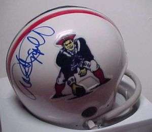 ANDRE TIPPETT signed New England Patriots HOF 08 Helmet  