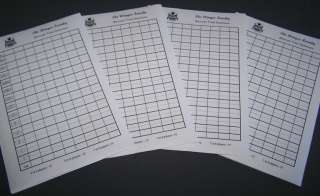 Personalized Score Pads for Mexican Train or Chickenfoot Dominoes NEW 