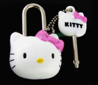 cute Hello Kitty Figure Safe Lock Key Security Silver 1  