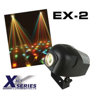 The EX 2 features Multi colored beams that lightens