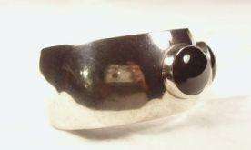 Sterling Black Onyx Cuff Bracelet by Rick Werito Navajo Native 