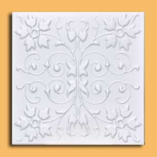 Antique Ceiling Tile   20x20 Polystyrene CAPRI White EASY INSTALATION 
