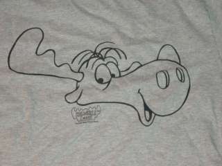 Rocky Squirrel & BULLWINKLE J MOOSE T Shirt NEW SMALL  