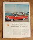 1957 Lincoln Convertibl​e Ad The Yacht May have to Wai