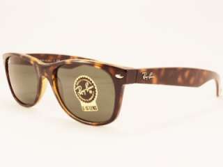 RAY BAN sunglasses RB 2132 902L 55 Brown G15 Green Lens WAYFARER Boxed 