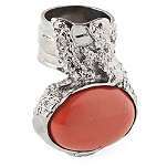 YVES SAINT LAURENT Arty silver plated ring