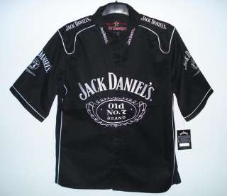 SIZE 3XL Nascar Jack Daniels BLACK Pit crew shirt XXXL NEW  