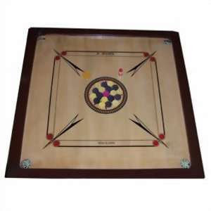 Carrom Fingerbillard Original Indisches Brettspiel Carrombrett für 