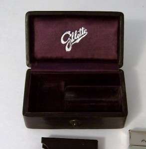 Gillette Silver Safety Razor Pat. Nov.15, 1904 Original Case Blades 