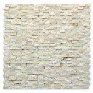   12 in. x 12 in. Marble Natural Stone Mosaic Wall Tile (10 sq. ft./Case