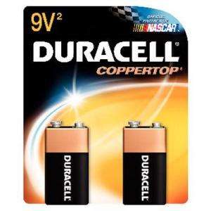 Duracell Coppertop Alkaline 9 Volt Battery (2 Pack) 004133331435 at 