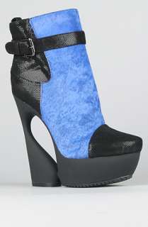 Ego and Greed The Orlando Shoe in Electric Blue PonyExclusive 