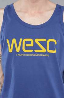 WeSC The WeSC Tank in True Blue  Karmaloop   Global Concrete 