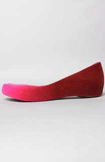 Melissa Shoes The Ultragirl Degrade Shoe in Red and Pink  Karmaloop 