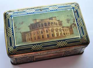 1950s USSR Soviet Russia Armenia Erevan Vintage Sweets Large Tin Box 