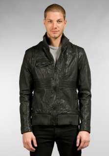 ORTHODOX Jezreel Leather Jacket in Dark Pewter  