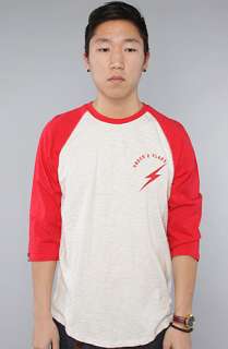 Under Two Flags The Thunderheads Baseball Tee in True Red  Karmaloop 