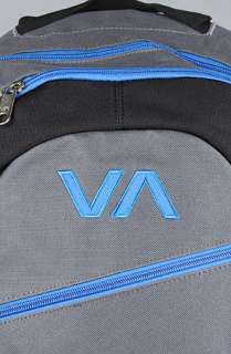 RVCA The RVCA Pak III Backpack in Black Pavement Royal Blue 