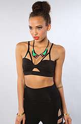 BOTB by Hellz Bellz The In The Dark Bra Top in Black