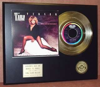 TINA TURNER GOLD 45 RECORD LIMITED EDITION DISPLAY  