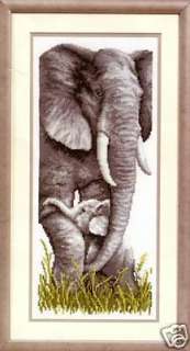 ELEFANT Elefanten Baby Kreuzstich Stickpackung Bild NEU  