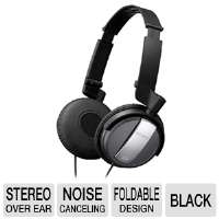 Sony MDR NC7/BLK Noise Canceling Headphones   38mm Drivers, Foldable 